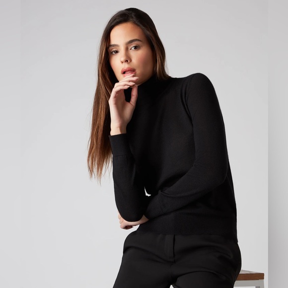 N.Peal Superfine Turtle Neck Cashmere Sweater Size S - Picture 2 of 4